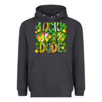 Smoke Lucky Dude Heavyweight Hoodie - CowhideDigitalArt