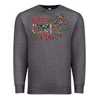 Charcoal Heather Merry Christmas Premium Sweatshirt - CowhideDigitalArt