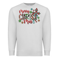 Dove Grey Merry Christmas Premium Sweatshirt - CowhideDigitalArt