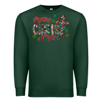 Sports Green Merry Christmas Premium Sweatshirt - CowhideDigitalArt