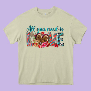All You Need Is Love Heavy Core Tee Designed By Nancycooperartshop