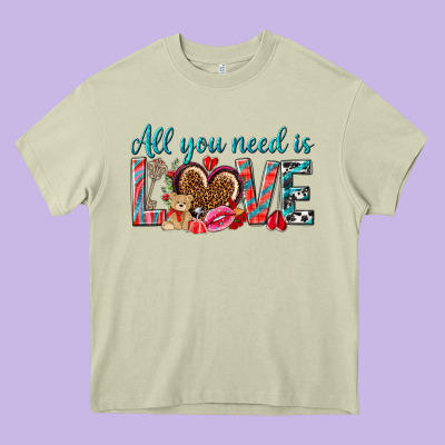 All You Need Is Love Heavy Core Tee Designed By Nancycooperartshop