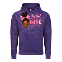 Cloud Purple it's the self love for me afro woman Vintage Hoodie - texasbilliewilder