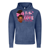 Vintage Denim it's the self love for me afro woman Vintage Hoodie - texasbilliewilder