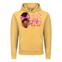 Vintage Mustard it's the self love for me afro woman Vintage Hoodie - texasbilliewilder