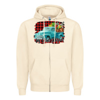 Sandshell Tis The Season Christmas Truck Zipper Hoodie - FaDigitalArtStudio