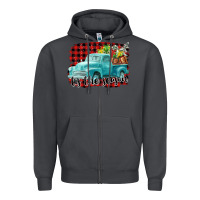 Smoke Tis The Season Christmas Truck Zipper Hoodie - FaDigitalArtStudio