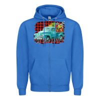 True Royal Tis The Season Christmas Truck Zipper Hoodie - FaDigitalArtStudio