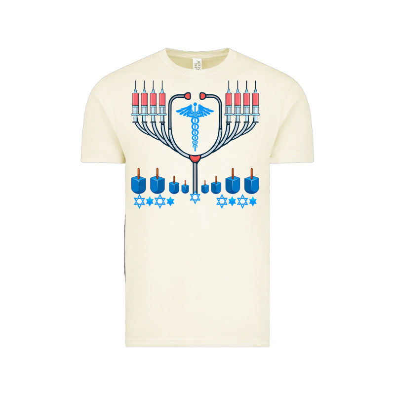 Jewish Hanukkah Chanukah Doctor Medical Menorah  Gifts Vintage Tee by trangStudio | Teevron