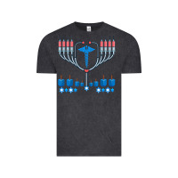 Vintage Black jewish hanukkah chanukah doctor medical menorah  gifts Vintage Tee - trangStudio