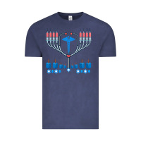 Vintage Denim jewish hanukkah chanukah doctor medical menorah  gifts Vintage Tee - trangStudio