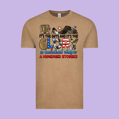 It's The Guts And It's The Glory A Hundred Stories Vintage Tee Designed By Ranaportraitstore