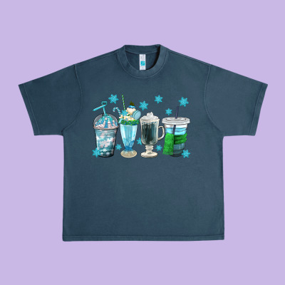 Winter Coffee Cup Urban Heavy Tee Designed By Texasbilliewilder