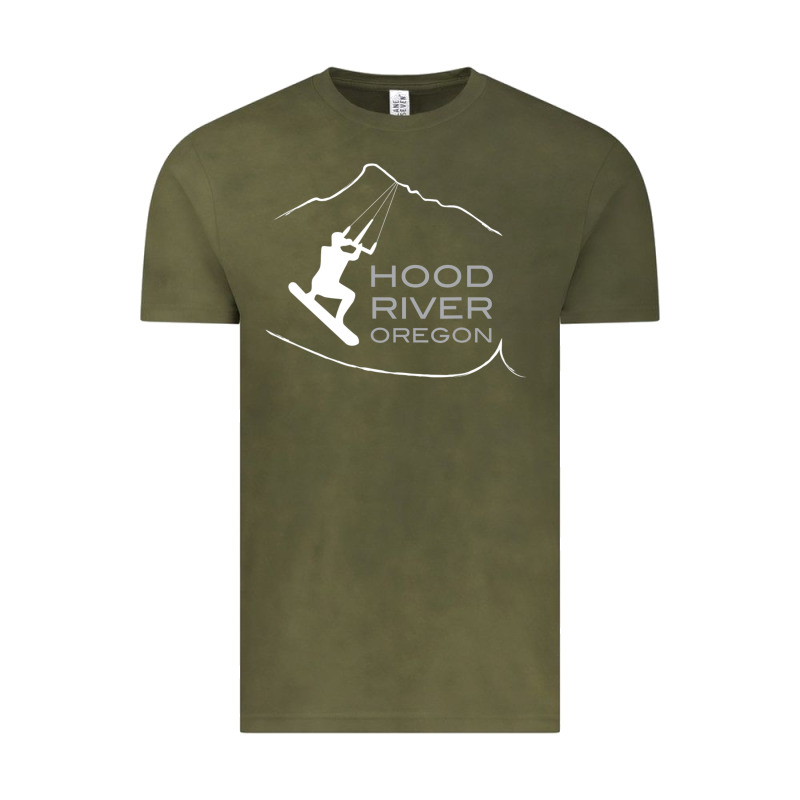 Kiteboarding Hood River Oregon, Kitesurfing Vintage Tee by trangStudio | Teevron