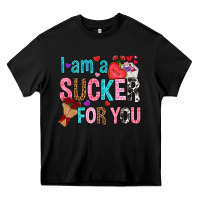 Black i am a sucker for you Heavy Core Tee - NancyCooperArtShop