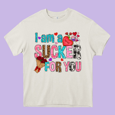 I Am A Sucker For You Heavy Core Tee Designed By Nancycooperartshop