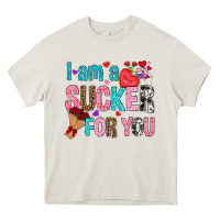 Cream i am a sucker for you Heavy Core Tee - NancyCooperArtShop