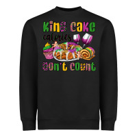 Black king cake calories don't count mardi gras Heavyweight Sweatshirt - OliviaCreatesArt