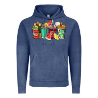 Fruits Coffee Cups Vintage Hoodie | Teevron