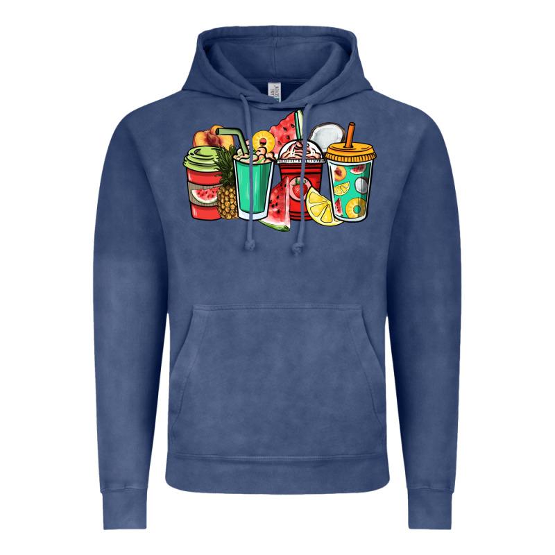 Fruits Coffee Cups Vintage Hoodie by NancyCooperArtShop | Teevron