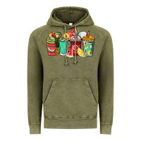 Vintage Olive Fruits coffee cups Vintage Hoodie - NancyCooperArtShop
