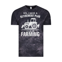 Cloud Black Yes I Do Have A Retirement Plan Farming Funny Farmer Gift Vintage Tee - trangStudio