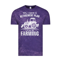 Cloud Purple Yes I Do Have A Retirement Plan Farming Funny Farmer Gift Vintage Tee - trangStudio