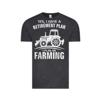 Vintage Black Yes I Do Have A Retirement Plan Farming Funny Farmer Gift Vintage Tee - trangStudio