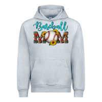 Heather Grey western leopard serape wooden sunflowers  turquoise glitter mom baseba Urban Hoodie - Artiststas