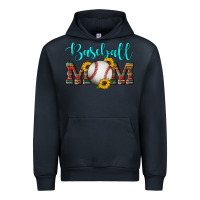 Navy western leopard serape wooden sunflowers  turquoise glitter mom baseba Urban Hoodie - Artiststas