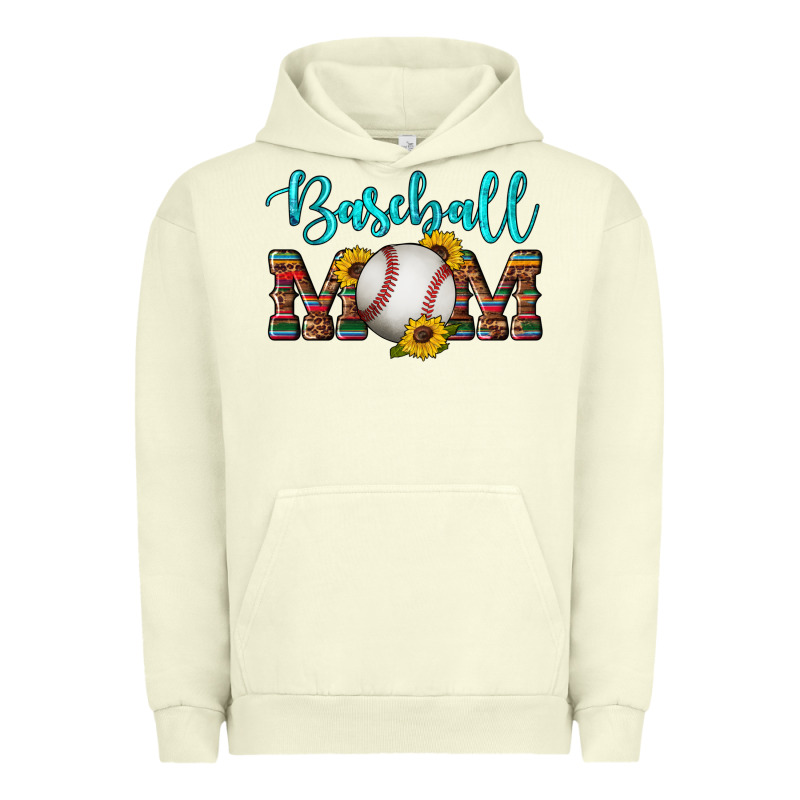 Western Leopard Serape Wooden Sunflowers  Turquoise Glitter Mom Baseba Urban Hoodie by Artiststas | Teevron