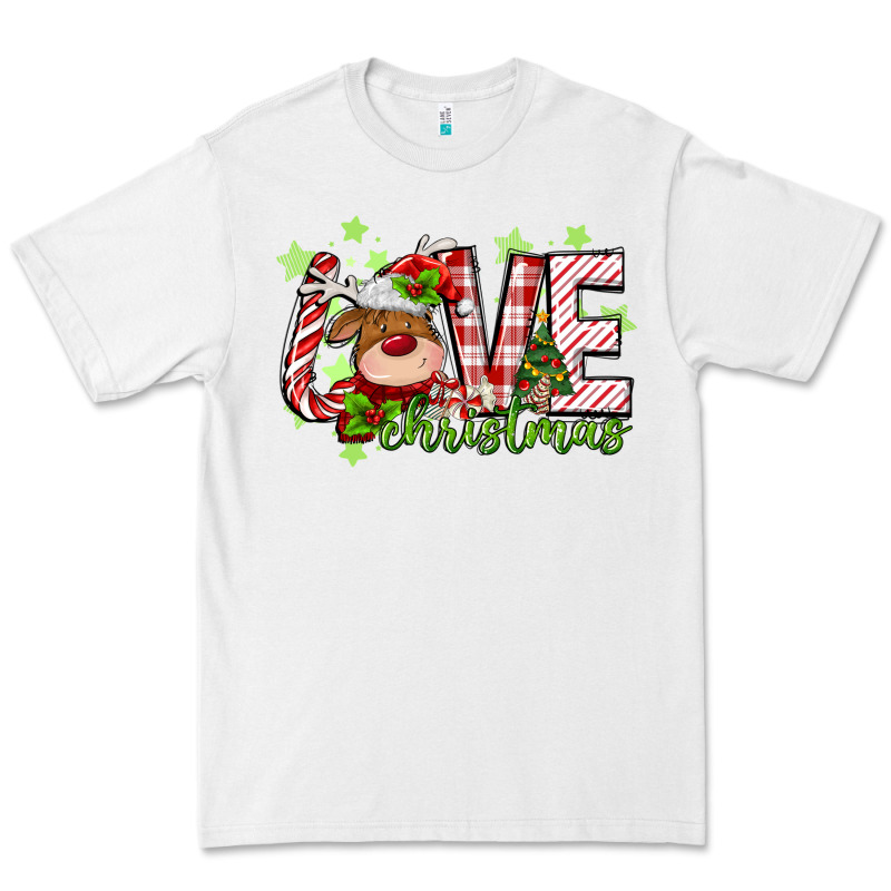 Love Christmas Deer Premium Tee by MaliasSmallBusiness | Teevron