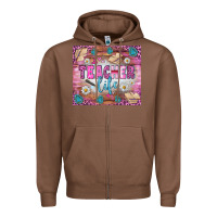 Chestnut teacher life tumbler Zipper Hoodie - BundleAndBundleShop