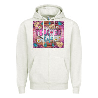 Oatmeal Heather teacher life tumbler Zipper Hoodie - BundleAndBundleShop