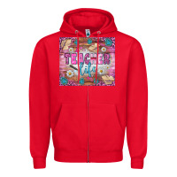Red teacher life tumbler Zipper Hoodie - BundleAndBundleShop