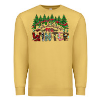 Antique Gold i was made for winter Premium Sweatshirt - CowhideDigitalArt