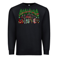 Black i was made for winter Premium Sweatshirt - CowhideDigitalArt
