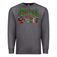 Charcoal Heather i was made for winter Premium Sweatshirt - CowhideDigitalArt
