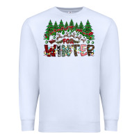 White i was made for winter Premium Sweatshirt - CowhideDigitalArt