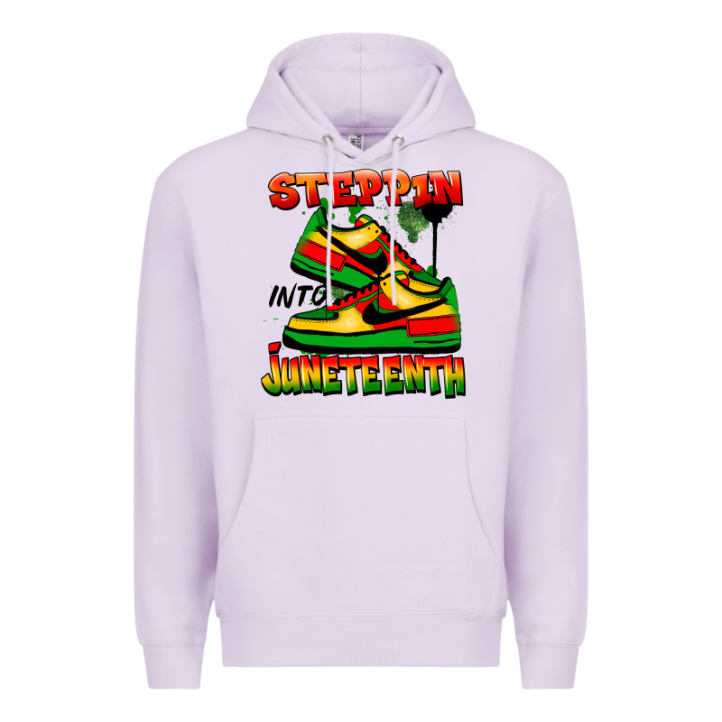 Steppin' Into Juneteenth Premium Hoodie by FaDigitalArtStudio | Teevron