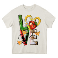 Teacher Love Nca Heavy Core Tee | Teevron