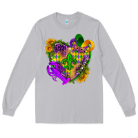Moon Dust Mardi Gras heart Long Sleeve Tee - HowdyJamesFarm