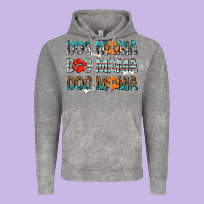 Dog Mama Dog Mama Dog Mama Vintage Hoodie Designed By Texasbilliewilder