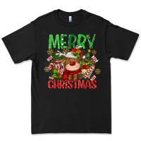 Black merry christmas deer Premium Tee - MaliasSmallBusiness