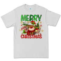 Dove Grey merry christmas deer Premium Tee - MaliasSmallBusiness
