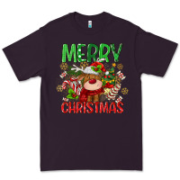 Plum merry christmas deer Premium Tee - MaliasSmallBusiness