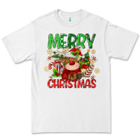 White merry christmas deer Premium Tee - MaliasSmallBusiness