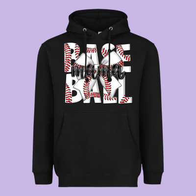 Baseball Mama Heavyweight Hoodie Designed By Cowhidedigitalart