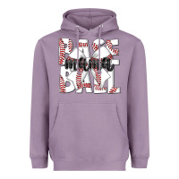Lavender baseball mama Heavyweight Hoodie - CowhideDigitalArt