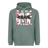 Sage baseball mama Heavyweight Hoodie - CowhideDigitalArt